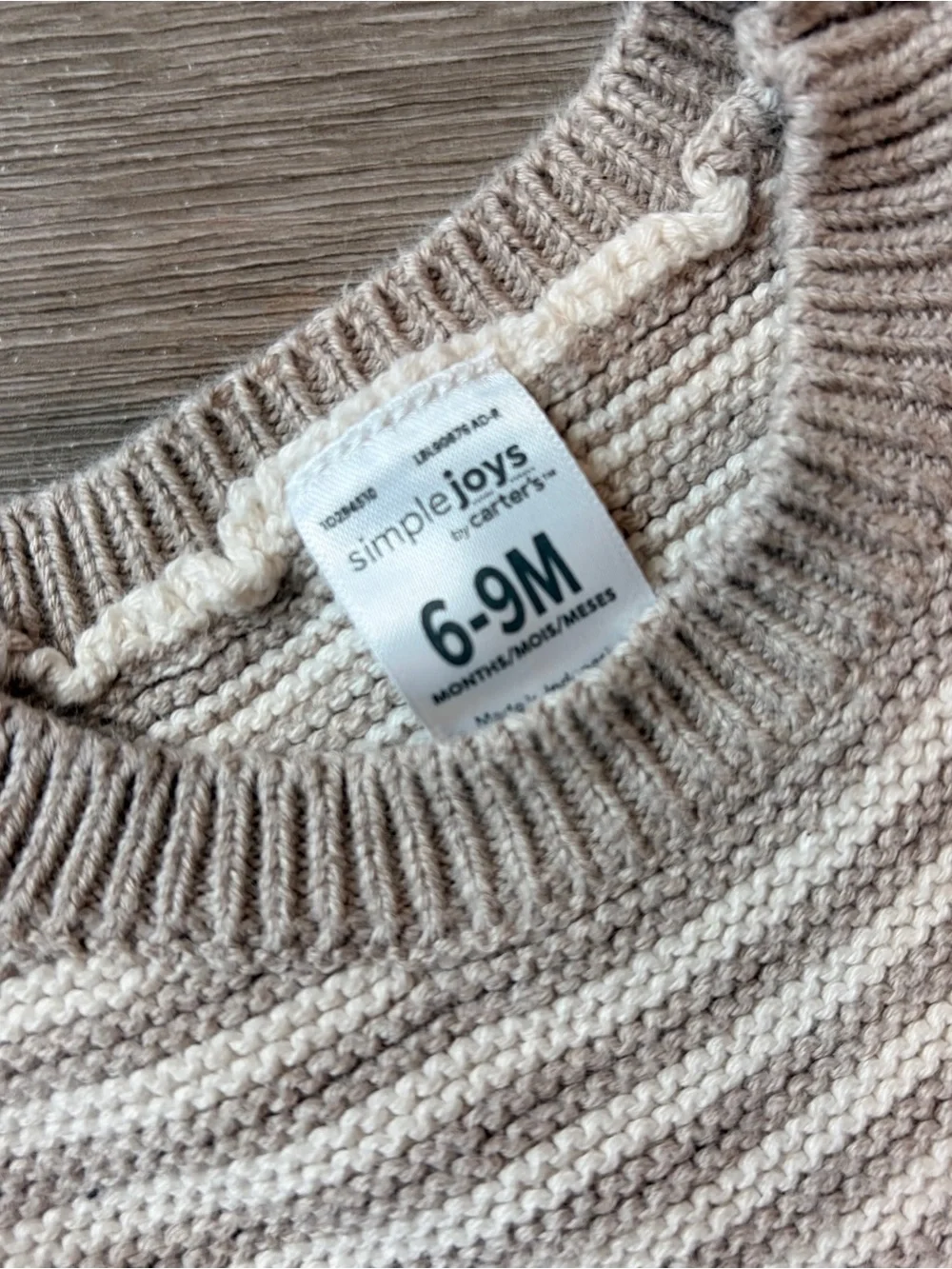 Carter's baby boys striped knit sweater